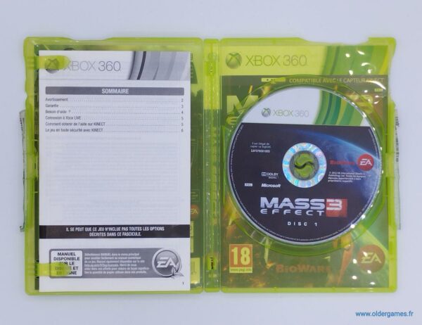 Mass Effect 3 microsoft xbox 360 x360 retrogaming jeux video older games oldergames.fr normandie