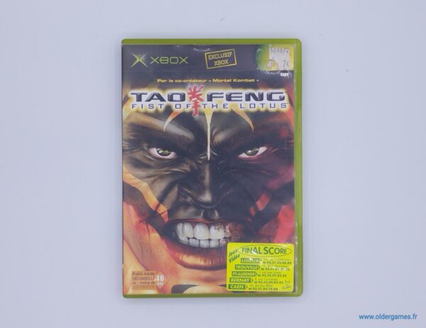 tao feng fist of the lotus microsoft xbox older games retrogaming oldergames.fr