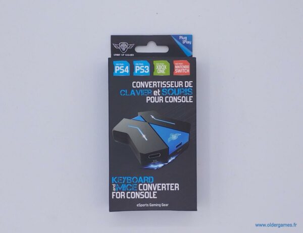 Convertisseur CROSSGAME CLAVIER et SOURIS pour consoles SWITCH-PS4-PS3-XBOX ONE