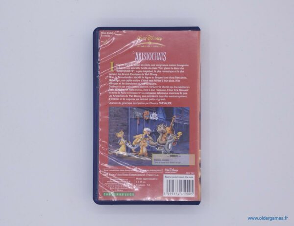 Les Aristochats VHS cassette video disney videoclub retrogaming older games oldergames.fr