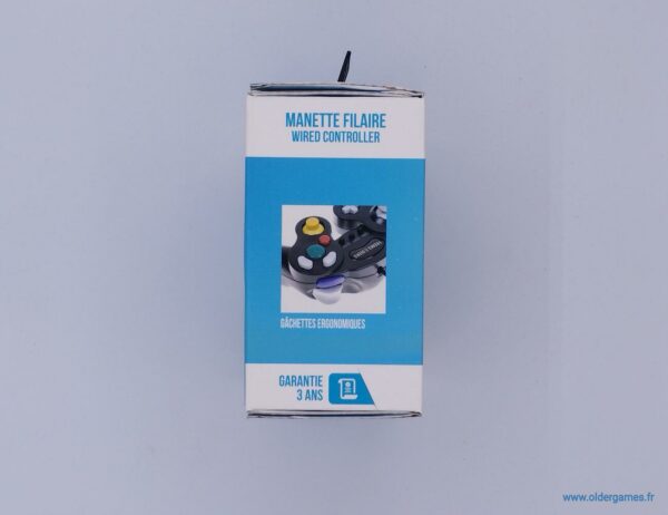Manette Noire Wii/Gamecube avec fonction Turbo et Slow