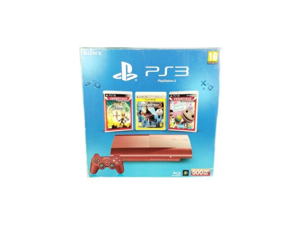 Console PS3 Ultra Slim Edition limitée Garnet red