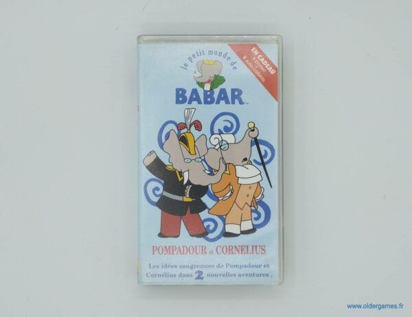 Babar Pompadour et Cornélius VHS cassette video videoclub retrogaming older games oldergames.fr
