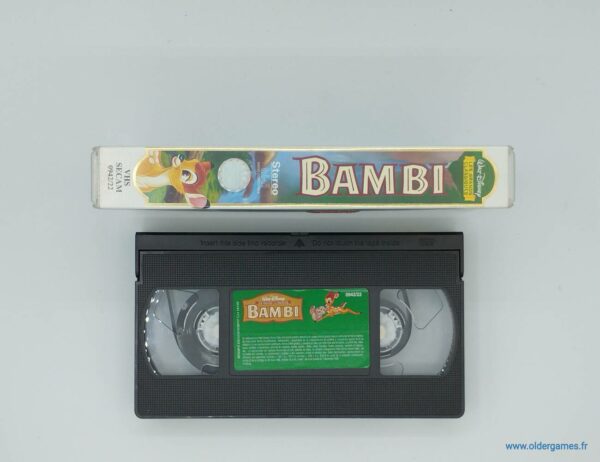Bambi VHS cassette video disney videoclub retrogaming older games oldergames.fr