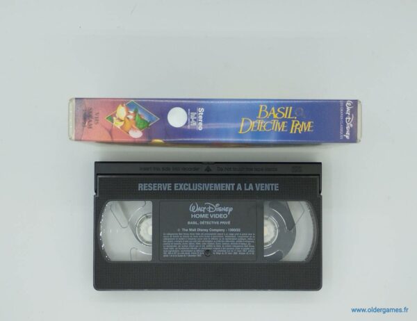 Basil Détective privé VHS, cassette video, videoclub, disney, retrogaming, older, games, oldergames.fr