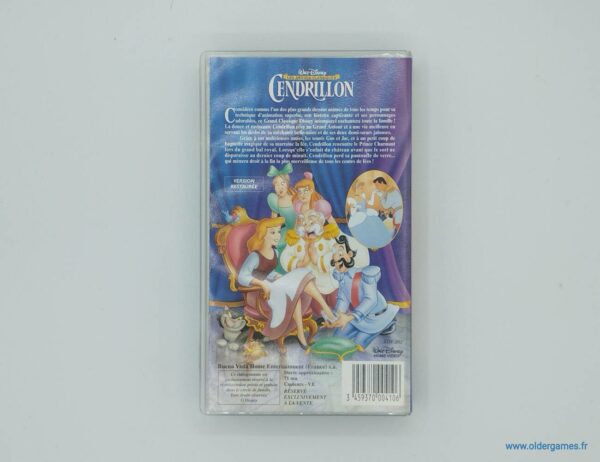 Cendrillon VHS cassette video disney videoclub retrogaming older games oldergames.fr