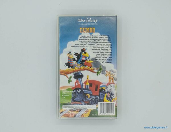 Dumbo VHS cassette video disney videoclub retrogaming older games oldergames.fr