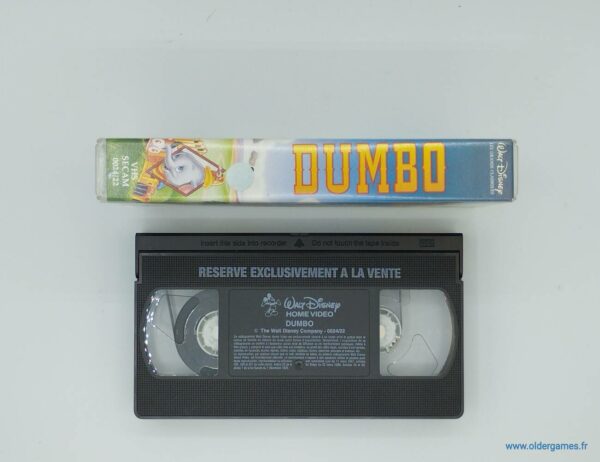 Dumbo VHS cassette video disney videoclub retrogaming older games oldergames.fr