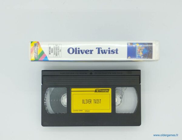 Les aventures d'Oliver Twist VHS cassette video videoclub retrogaming older games oldergames.fr