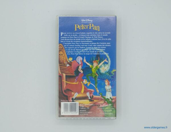 Peter Pan VHS cassette video disney videoclub retrogaming older games oldergames.fr