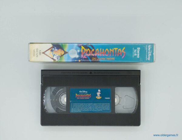 Pocahontas Une légende Indienne VHS cassette video disney videoclub retrogaming older games oldergames.fr