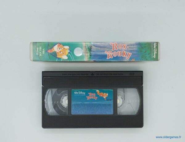Rox et Rouky VHS cassette video disney videoclub retrogaming older games oldergames.fr