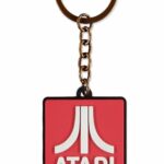 Porte-clés en Caoutchouc Logo Atari older games oldergames.fr retrogaming produits dérivés