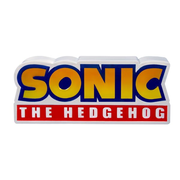 Lampe Sonic The Hedgehog Logo 23cm retrogaming older games oldergames.fr