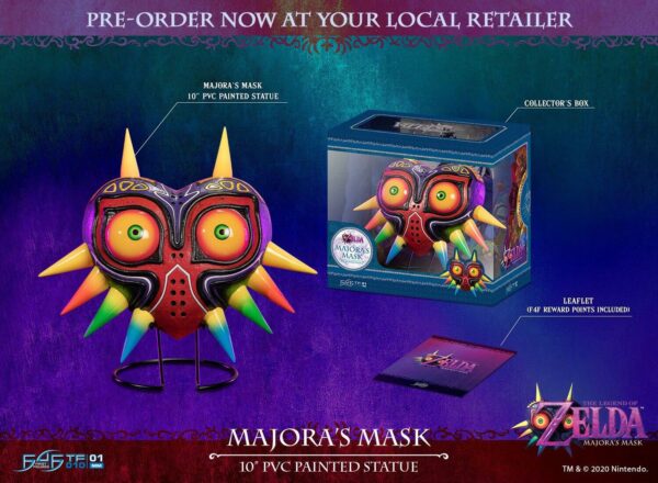 Statuette PVC Majora's Mask Standard Edition 25 cm The Legend of Zelda retrogaming older games oldergames.fr