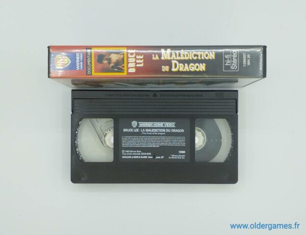 Bruce Lee La malédiction du dragon retrogaming video club k7 vhs cassettes video older games oldergames.fr