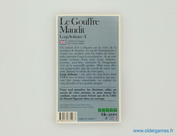 Le Gouffre Maudit un livre dont vous êtes le héros ldvelh retrogaming older games oldergames.fr