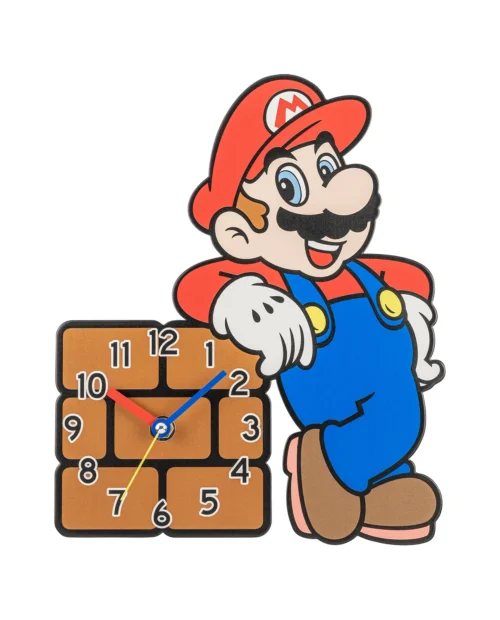 Horloge murale Métal Super Mario