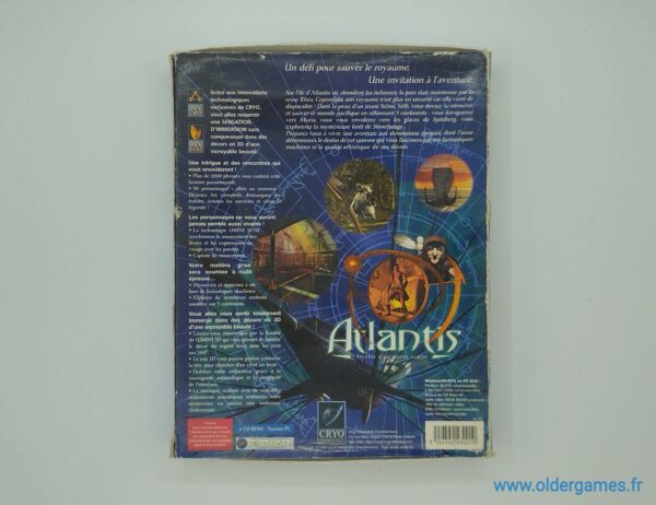 Atlantis : Secrets d'un monde oublié pc big box retrogaming jeux video older games oldergames.fr normandie