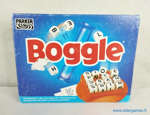 Boggle Parker 1994 jeu de société vintage jeu éducatif jeu d'adresse retrogaming oldergames.fr older games normandie nostalgique