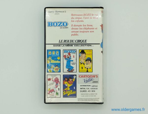 bozo le clown 3 k7 cassette video vhs retrogaming jeux video older games oldergames.fr normandie