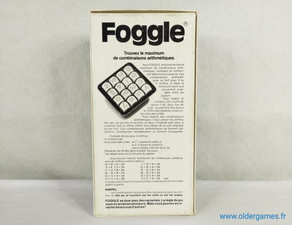 Foggle Capiepa 1978 jeu de société vintage jeu éducatif jeu d'adresse retrogaming oldergames.fr older games normandie nostalgique