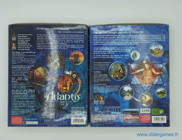 La legende Atlantis 1 & 2 pc big box retrogaming jeux video older games oldergames.fr normandie