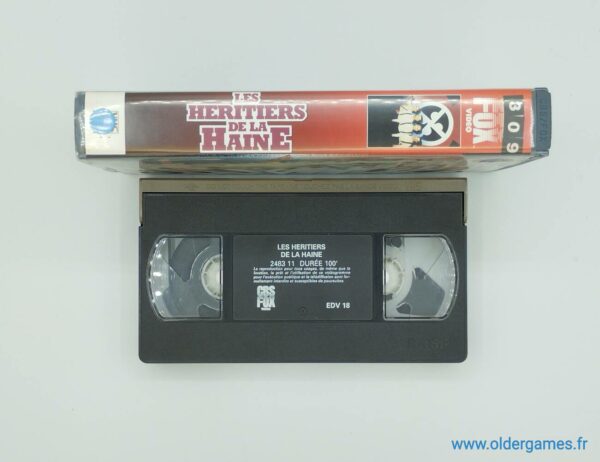 Les Héritiers de la Haine k7 cassette video vhs retrogaming jeux video older games oldergames.fr normandie