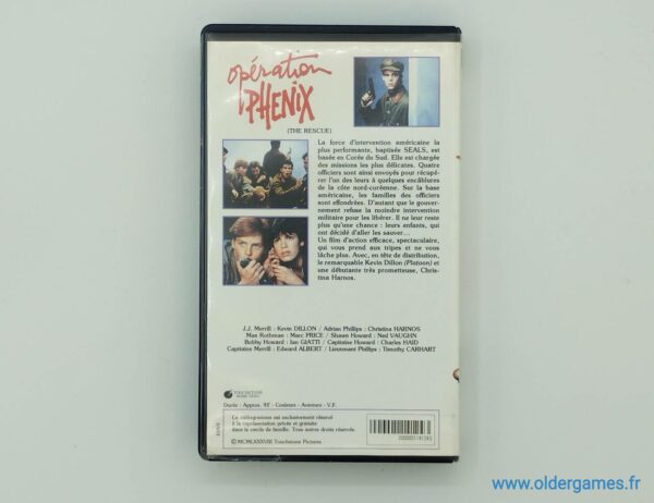 Opération Phénix (The Rescue) k7 cassette video vhs retrogaming jeux video older games oldergames.fr normandie