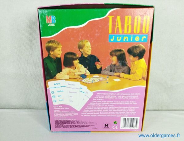 Taboo Junior MB jeu de société vintage jeu éducatif jeu d'adresse retrogaming oldergames.fr older games normandie nostalgique
