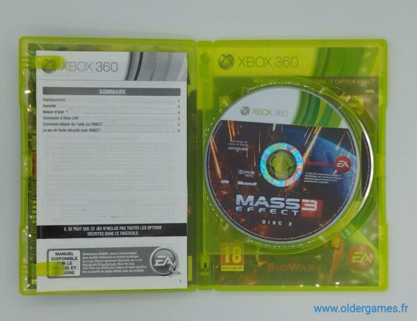Mass Effect 3 microsoft xbox 360 x360 retrogaming jeux video older games oldergames.fr normandie
