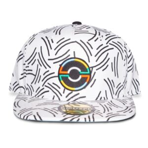 Casquette Pokeball Blanche Pokemon pop culture produit dérivé retrogaming jeux video older games oldergames.fr normandie