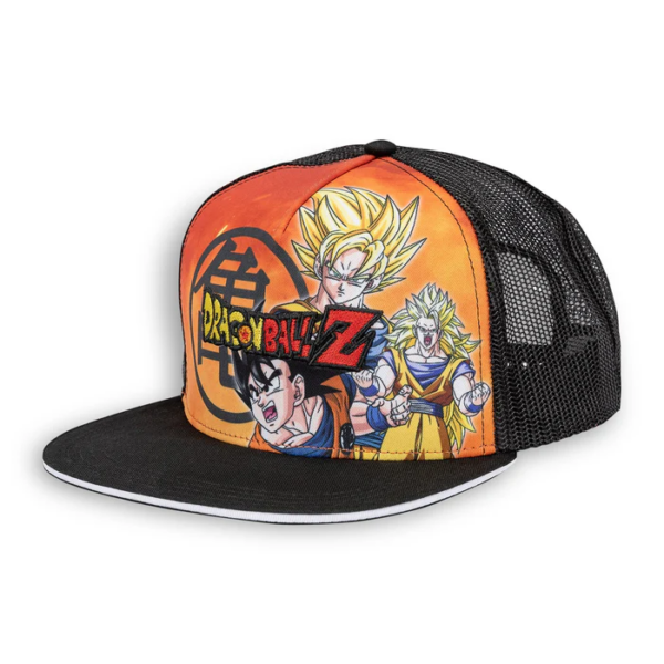 Casquette Trucker Goku Super Saiyan Dragon Ball Z pop culture produit dérivé retrogaming jeux video older games oldergames.fr normandie