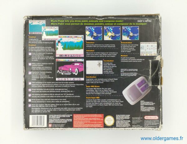 Mario Paint super nintendo famicom snes retrogaming jeux video older games oldergames.fr normandie