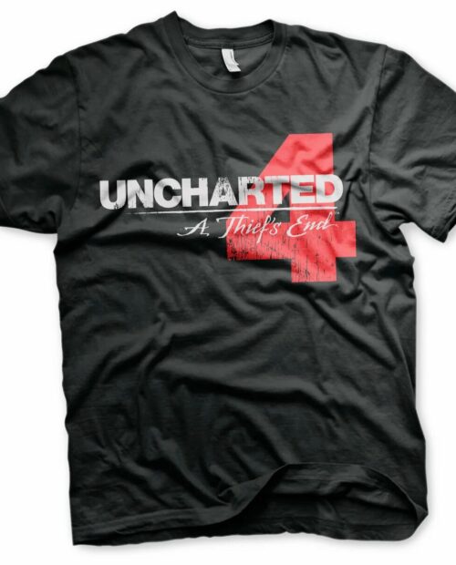 T-Shirt Uncharted 4 Distressed Logo
