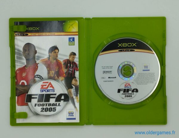 FIFA football 2005 microsoft xbox 1ère génération retrogaming jeux video older games oldergames.fr normandie