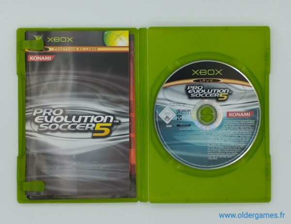 PES Pro Evolution Soccer 5 microsoft xbox 1ère génération retrogaming jeux video older games oldergames.fr normandie