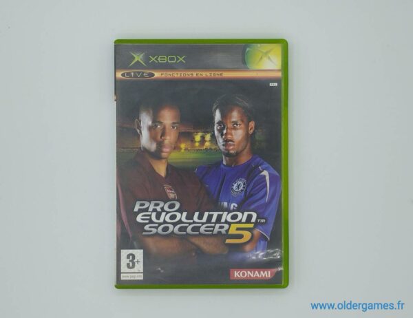 PES Pro Evolution Soccer 5 microsoft xbox 1ère génération retrogaming jeux video older games oldergames.fr normandie