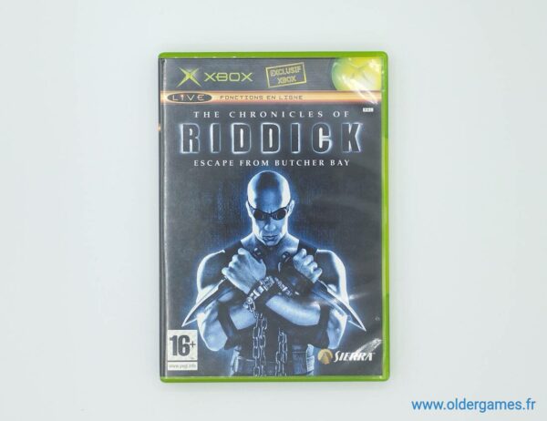 The Chronicles of Riddick Escape from Butcher Bay microsoft xbox 1ère génération retrogaming jeux video older games oldergames.fr normandie