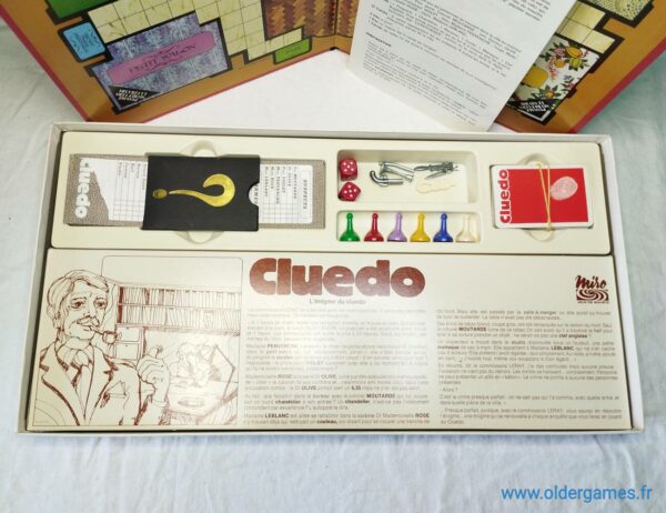 Cluedo miro jeu de société vintage jeu éducatif jeu d'adresse retrogaming oldergames.fr older games normandie nostalgique