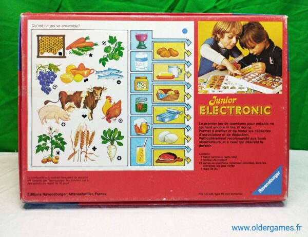 Junior Electronic jeu de société vintage jeu éducatif jeu d'adresse retrogaming oldergames.fr older games normandie nostalgique