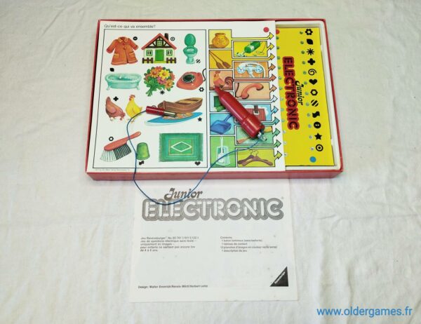 Junior Electronic jeu de société vintage jeu éducatif jeu d'adresse retrogaming oldergames.fr older games normandie nostalgique