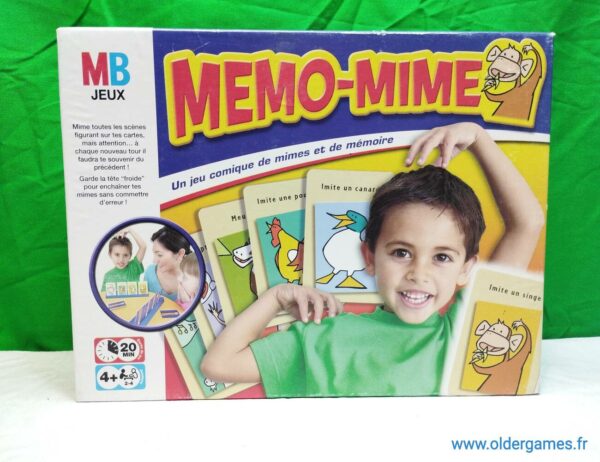 Memo-Mime jeu de société vintage jeu éducatif jeu d'adresse retrogaming oldergames.fr older games normandie nostalgique