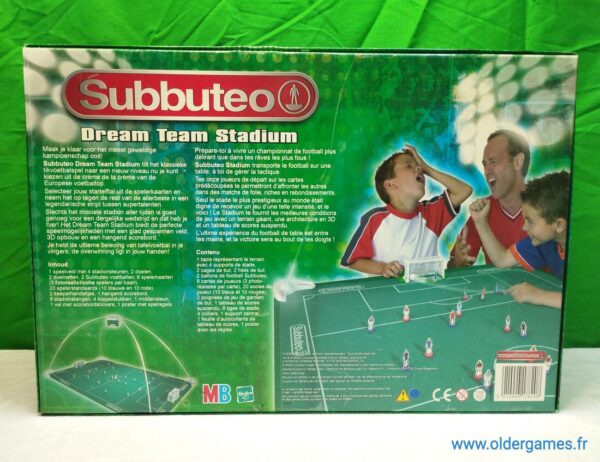 Subbuteo Dream Team Stadium jeu de société vintage jeu éducatif jeu d'adresse retrogaming oldergames.fr older games normandie nostalgique