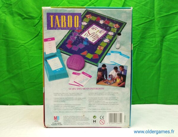 Taboo (2ème édition) jeu de société vintage jeu éducatif jeu d'adresse retrogaming oldergames.fr older games normandie nostalgique